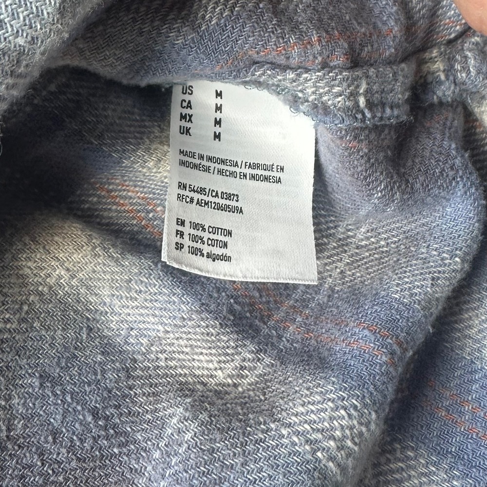 Fall Girl Blue Plaid Lumberjack Flannel Button Up Long Sleeve Shirt - Picture 3 of 6